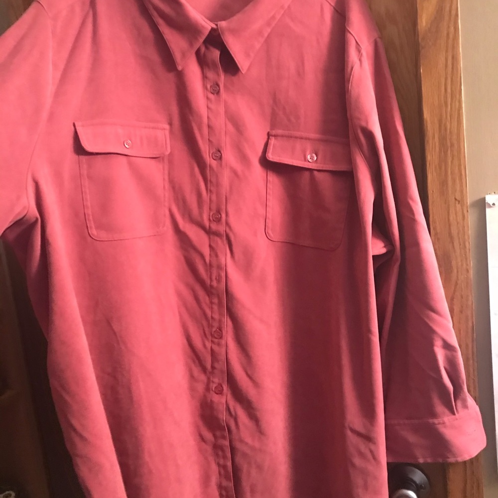 Roamans button down blouse 4x